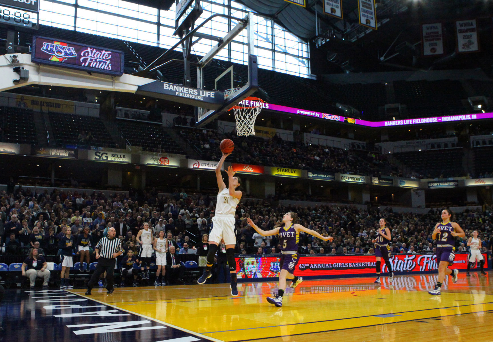 Gallery: Girls Basketball State Finals: Marquette Catholic vs. Vincennes Rivet